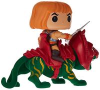 Funko Pop! Ride Deluxe: Masters Of The Universe - He-Man On BC - Flocked - I Dominatori Dell'universo - Figura in Vinile da Collezione - Idea Regalo - Merchandising Ufficiale - TV Fans