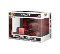 Funko Pop Ride: Tron: Ares - Athena con Light Cycle - Figurina in vinile da col