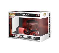 Funko Pop! Ride: Tron: Ares - Athena con Light Cycle - Figurina in vinile da collezione - Merchandising ufficiale - Giocattoli per bambini e adulti - Figurina da collezione e da esposizione