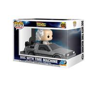 Funko Pop! Rides Deluxe: Back To The Future - Doc With Time Machine - Dr. Emmett Brown - Ritorno Al Futuro - Figura in Vinile da Collezione - Idea Regalo - Merchandising Ufficiale - Movies Fans