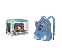Funko Pop Rides Deluxe Stitch Rocket - Figurina da collezione Lilo & Stitch, Zaino Disney Heady 24,5×29 cm 8L Blu