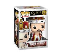 Funko Pop! Rocks: Freddie Mercury King - Queen - Esclusiva Amazon - Figura in Vinile da Collezione - Idea Regalo - Merchandising Ufficiale - Giocattoli per Bambini e Adulti - Music Fans