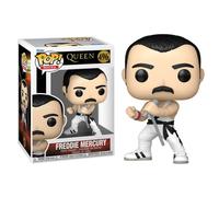 Funko POP! Rocks: Queen - Freddie Mercury (White Singlet) | Gadget Ufficiale - Personaggio in Vinile da Collezione da Esporre - Idea Regalo Compleanno per Fan e Collezionisti