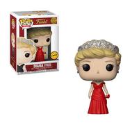 FunKo Pop! Royals: The Royal Family - Diana Princess of Wales Abito rosso Chase Variant Limited Edition Vinyl Figure (in bundle con Custodia protettiva pop box