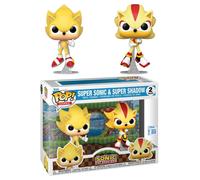 Funko POP SONIC Games 2 Pack Super Sonic & Shadow (Flocked)