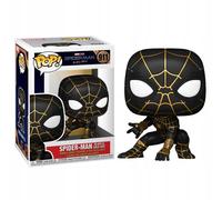 SPIDERMAN NO WAY HOME Action Figure SPIDER MAN VESTITO NERO E ORO FUNKO POP...
