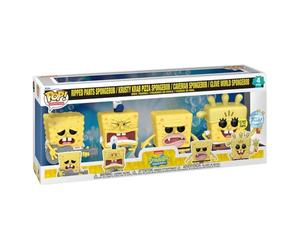 Funko Pop Spongebob Squarepants Glow-in-the-Dark 4-Pack