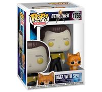 Funko Pop! & Buddy: Star Trek Next Generation - Lt. Comm Data With Spot - Star Trek The Next Generation - Figura in Vinile da Collezione - Idea Regalo - Merchandising Ufficiale - TV Fans
