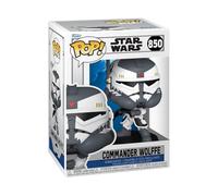 Funko POP! Star Wars: Clone Wars - Comm Wolffe - Figura in vinile da collezione - Idea regalo - Prodotto ufficiale - Giocattoli per bambini e adulti - Modello di figura per collezionisti