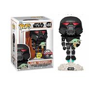 FUNKO POP! Star Wars: Mandalorian - Dark Trooper w/Child(GW) - 58286 - #488