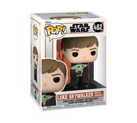 Funko POP Star Wars Il Mandaloriano Luke Skywalker Con Grogu Figura (#482)