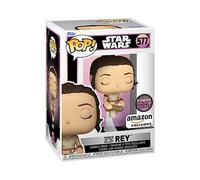 Funko POP! Star Wars: Il Potere della Galassia - Rey - Esclusiva Amazon - Figura in vinile da collezione - Idea regalo - Merchandising ufficiale - Giocattoli per bambini e adulti - Fan del cinema
