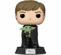 Funko Pop Star Wars Mandalorian Luke Con Bambino Grogu Vinile Figura #482 58290