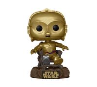 Funko Pop Star Wars: RotJ 40th - C-3PO - C3P0 in Chair- Figura in Vinile da Col