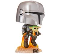 Funko POP Star Wars: The Mandalorian-Mando Flying w/Jet Pack Figura da Collezion