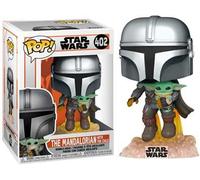 Funko POP Star Wars: The Mandalorian-Mando Flying w/Jet Pack Figura da Collezione, Multicolore, 50959
