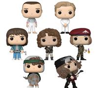 Funko Pop! Stranger Things Set di 7 - Finale Eleven, Hunter Eddie con chitarra, Jonathan w/Golf Club, Hunter Robin w/Cocktail, Hunter Nancy w/Shotgun, Hunter Dustin w/Shield e Henry