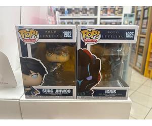 FUNKO POP SUNG JINWOO 1982 + IGRIS 1985 - SOLO LEVELING - ORIGINAL VINYL