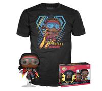 Funko Pop! & Tee: Black Panther Wakanda Forever - Ironheart MK1 - Si Illumina Al Buio - Small - (S) - T-Shirt, Maglietta - Vestiti con Figura in Vinile da Collezione - Idea Regalo per gli Adulti