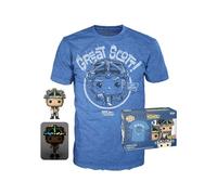 Funko Pop! & Tee: BTTF - Doc With Helmet With Helmet - Medium - Back To The Future - T-Shirt, Maglietta - Vestiti con Figura in Vinile da Collezione - Idea Regalo - Giocattoli e Top a Maniche Corte