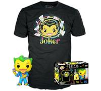 Funko Pop! & Tee: DC - Joker - (BKLT) - Large - (L) - DC Comics - T-Shirt, Maglietta Vestiti a Maniche Corte con Figura in Vinile da Collezione - Idea Regalo Giocattoli per gli Adulti Uomini e Donne