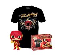 (TG. One Size) Funko POP & Tee: DC - The Flash - Medium - DC Comics - T-Shirt,