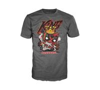 Funko Pop! Tee: Deadpool - King Deadpool - Large - T-Shirt, Maglietta - Vestiti - Idea Maniche Corte per gli Adulti Uomini e Donne - Merchandising Ufficiale - Movies Fans