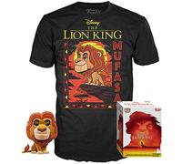 Disney Set Pop Figure e T-shirt Il Re Leone Mufasa 9 Cm Tg L Funko