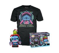 Funko POP! & Tee: L & S - Gmr Stitch With Frog With Frog - L - Lilo And Stitch - T-Shirt, Maglietta Vestiti a Maniche Corte con Figura in Vinile da Collezione - Idea Regalo Giocattoli per gli Adulti