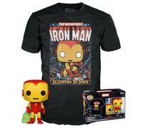 Funko POP & Tee: Marvel - Holiday Iron Man - Glow In the Dark - Extra Large - (