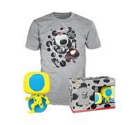 Funko POP! & Tee: Spider-Man: Across The Spider-Verse - Spider-man - Blacklight - Si Illumina Al Buio - Medium - Spider-Man Across The Spiderverse - T-Shirt, Maglietta - Vestiti - Idea Regalo Uomini