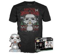 Funko POP & Tee: Star Wars - Holiday Stormtrooper - Metallic - Large - (L) - T-