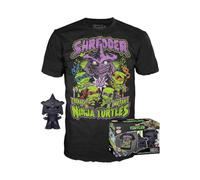 Funko Pop! & Tee: Teenage Mutant Ninja Turtles (TMNT) 2- Shredder - (BK CH) - Medium - T-Shirt, Maglietta - Vestiti con Figura in Vinile da Collezione - Idea Regalo - Giocattoli e Top a Maniche Corte
