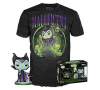 Funko Pop! & Tee: Villains - Maleficent - Diamante Glitter - L - Large - (L) - Disney - T-Shirt, Maglietta - Vestiti con Figura in Vinile da Collezione - Idea Regalo per gli Adulti Uomini e Donne