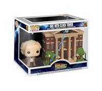 Funko POP! Town: Back to the Future - Dr. Emmett Brown - Clock Tower | Gadget Ufficiale Comedy - Personaggio in Vinile da Collezione - Idea Regalo Compleanno per Fan e Collezionisti