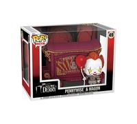 Funko Pop! Town: Welcome To Derry - Pennywise & Wagon - Figura in Vinile da Collezione - Idea Regalo - Merchandising Ufficiale - Giocattoli per Bambini e Adulti - TV Fans