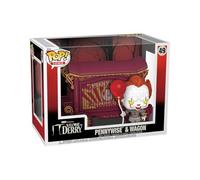 Funko Pop! Town: Welcome To Derry - Pennywise & Wagon - Figura in Vinile da Collezione - Idea Regalo - Merchandising Ufficiale - Giocattoli per Bambini e Adulti - TV Fans