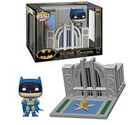 Funko- Pop Towns 80th-Hall of Justice w/Batman Collectible Figure, Multicolore,