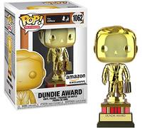 Funko Pop! TV: 52077 The Office Gold Chrome Dundie Award, Amazon Exclusive #1062