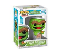 Funko – Pop! TV Figura in Vinile Oscar the Grouch (Sesame Street) 9 cm – Merchandising Ufficiale