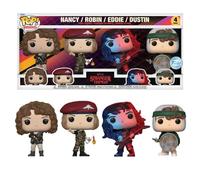 Funko Pop! TV: Stranger Things - Dustin Henderson - 4 Pack - Stranger Things (TV) - Figura in Vinile da Collezione - Idea Regalo - Merchandising Ufficiale - Giocattoli per Bambini e Adulti