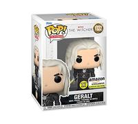 Funko Pop! TV: Witcher - Geralt With Sword - Glow in The Dark - The Witcher - il Witcher - Esclusiva Amazon - Figura in Vinile da Collezione - Idea Regalo - Merchandising Ufficiale - TV Fans