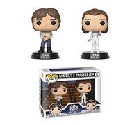 Funko Pop! Vinyl Wars-2 Pack Star Wars 2 Pack Han Solo & Leia - Figura in Vinile da Collezione - Idea Regalo - Merchandising Ufficiale - Giocattoli per Bambini e Adulti - Movies Fans
