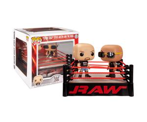 FUNKO POP WWE 2 - STONE COLD STEVE AUSTIN AND THE ROCK VINYL FIGURE WRESTLING