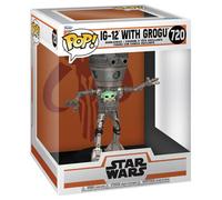 FUNKO POPS Deluxe Star Wars The Mandalorian IG12 w/Grogu 720