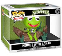 Muppets Kermit With Banjo Deluxe Pop Vinyl Figure ACC NUOVO