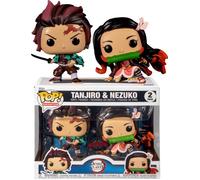 DEMON SLAYER FUNKO POP 2 PACK TANJIRO E NEZUKO JAPAN EXPO 2022 LIMITED 9 CM