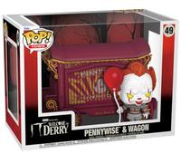 Funko Pop! Town: Welcome To Derry - Pennywise & Wagon - Figura in Vinile da Collezione - Idea Regalo - Merchandising Ufficiale - Giocattoli per Bambini e Adulti - TV Fans