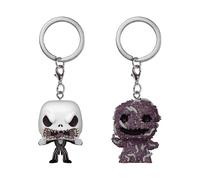 Funko Pop! Keychain: The Nightmare Before Christmas 2pk - Jack Skellington/Oogie - TNBC - Mini Figura in Vinile da Collezione Novità Portachiavi - Riempitivi per Calze - Idea Regalo - Movies Fans