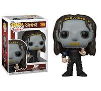 Funko Slipknot Wave 2 + Pop Protector: Pop! Rocks Vinyl Figure (set regalo in bundle con custodia protettiva per collezionista ToyBop) (Jay con bacchette e maschera #298/57766)